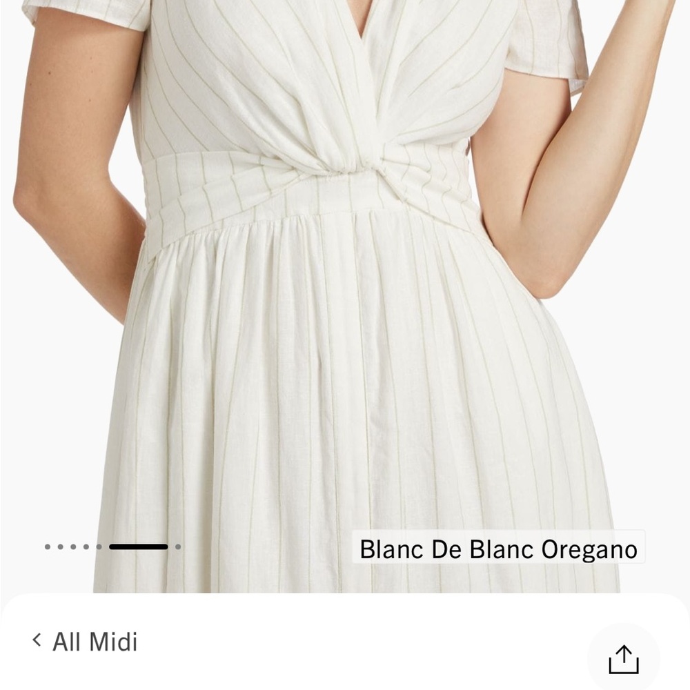 Derek Lam Cream Midi Dress